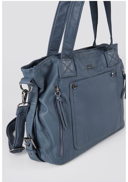 Lonti Mavi Cilt Omuz Çantası modelleri