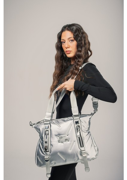 Tiven Gri Cilt Omuz ve Kol Çantası fiyatları