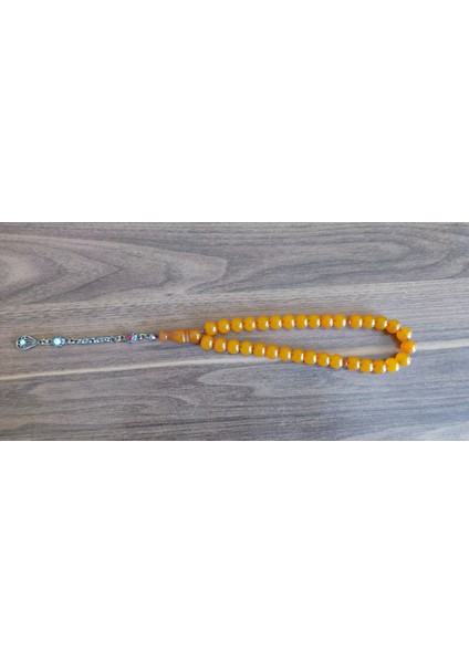 Küre Kesim Sıkma Kehribar Tesbih - 9x8 mm Taneli - Özel Renkli Zarif Tasarım - Hediyelik modelleri
