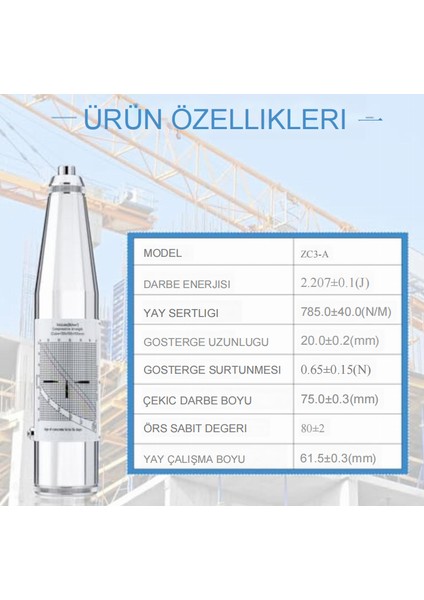 Beton Test Çekici (Schmidt Metodu) –IWintesting ZC3-A modelleri