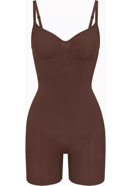 Seamless Sculpt Mid Thigh Bodysuit, Dikişsiz Şekillendirici