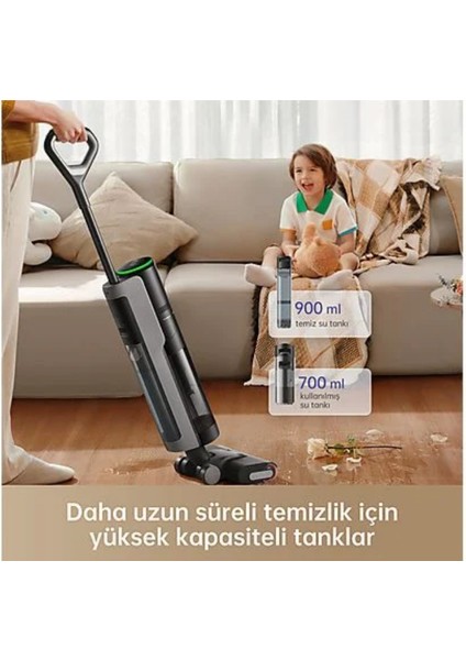 H12 Pro Black Islak ve Kuru Kablosuz Dik Süpürge modelleri