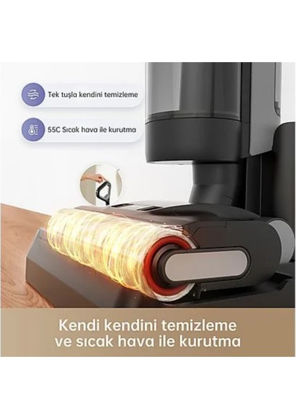 H12 Pro Black Islak ve Kuru Kablosuz Dik Süpürge