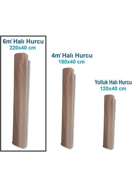 Bej Halı Kılıfı, Hurç, Koruyucu 6 M² Halı Için, Koruma ve Temizlik Sağlar