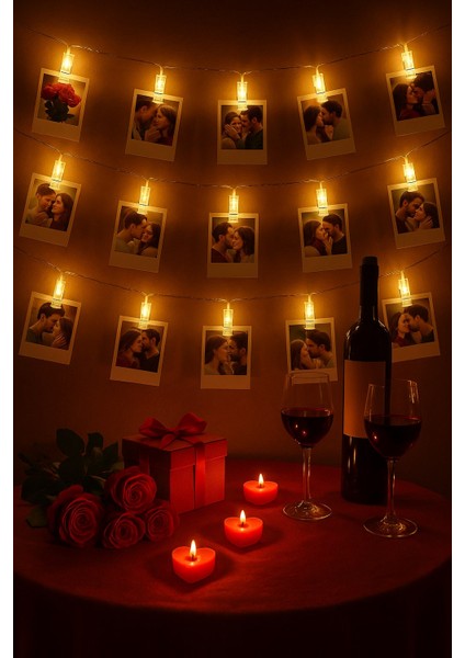 20 Ledli Mandal Işık Zinciri 3 Metre – Fotoğraf ve Kart Askısı, Dekoratif Aydınlatma fiyatları