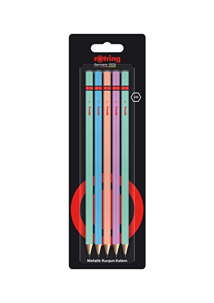 Kurşun Kalem Rotring Metalik 5'li