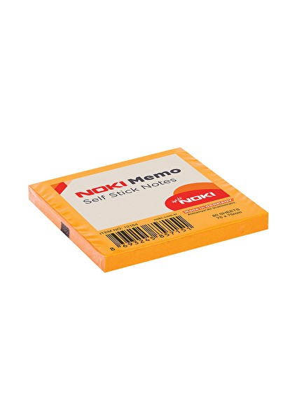Memo 75X75 mm Post It Yapışkanlı Not Kağıdı Turuncu