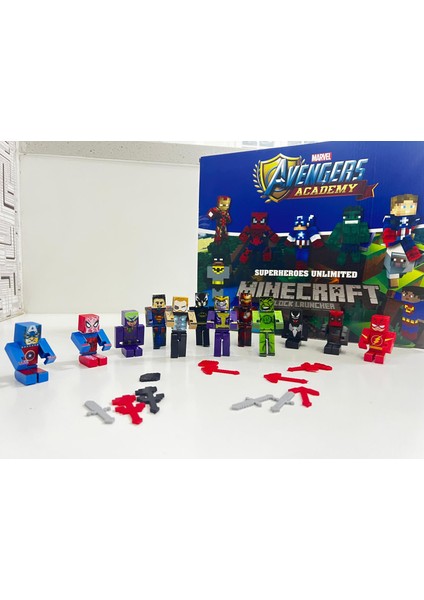 Oyuncak Minecraft 23 Parça Aksesuarlı