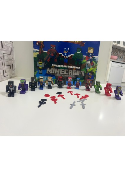Oyuncak Minecraft 23 Parça Aksesuarlı