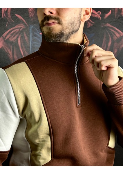 Fermuarlı %100 Pamuk Sweatshirt indirimleri