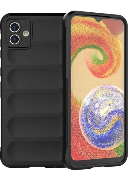 Samsung Galaxy A04E Uyumlu Silikon Kılıf - Kamera Korumalı Esnek Yeni Nesil Airbag Kapak - Siyah