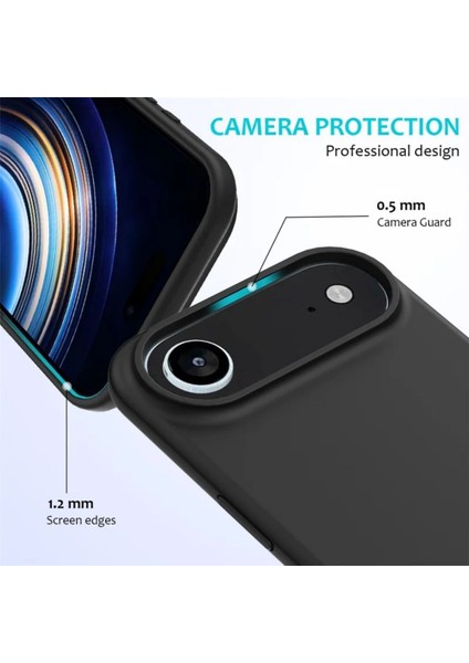 Apple iPhone 17 Air Uyumlu Silikon Kılıf - Kamera Korumalı Esnek Tam Koruma Kapak - Şeffaf fiyatları