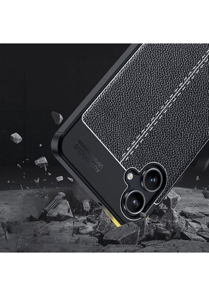 Samsung Galaxy A07 Uyumlu Silikon Kılıf Deri Desenli Darbe Emici Autofocus Tam Koruma Kapak fiyatları