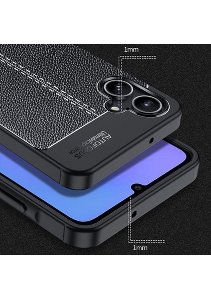 Samsung Galaxy A07 Uyumlu Silikon Kılıf Deri Desenli Darbe Emici Autofocus Tam Koruma Kapak modelleri