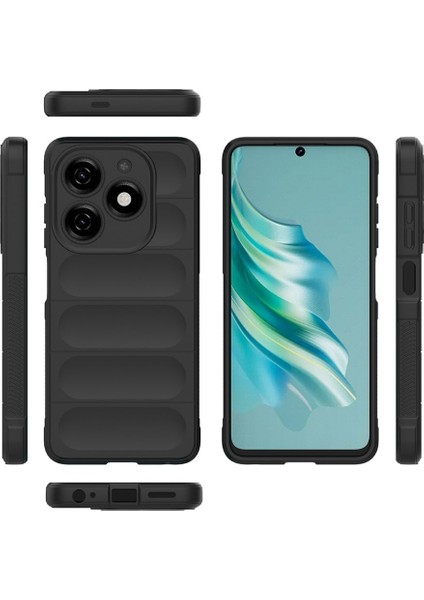 Tecno Spark 20 Uyumlu Silikon Kılıf - Kamera Korumalı Esnek Yeni Nesil Airbag Kapak - Lacivert fiyatları