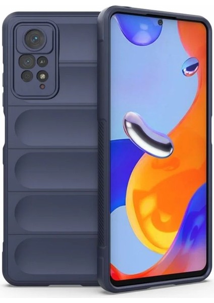 Redmi Note 11 Pro Uyumlu Silikon Kılıf - Kamera Korumalı Esnek Yeni Nesil Airbag Kapak - Lacivert