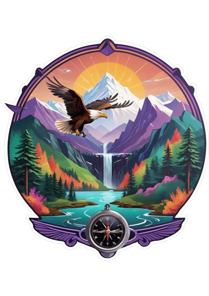 2 Adet 33X33 cm Karavan V15 Araç Tekne Duvar Jeep Oto Sticker