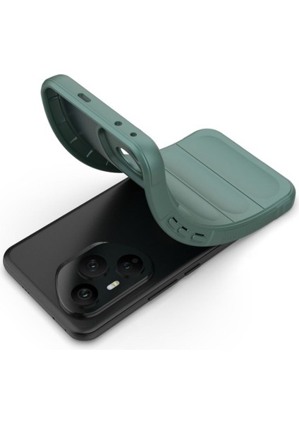 Honor 400 Pro Uyumlu Silikon Kılıf - Kamera Korumalı Esnek Yeni Nesil Airbag Kapak - Yeşil indirimleri
