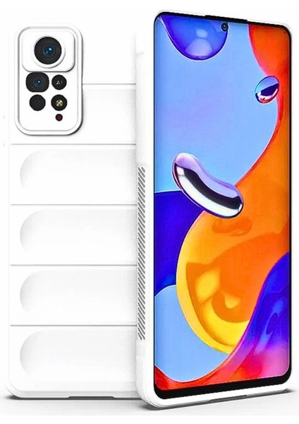 Redmi Note 11 Pro Uyumlu Silikon Kılıf - Kamera Korumalı Esnek Yeni Nesil Airbag Kapak - Beyaz