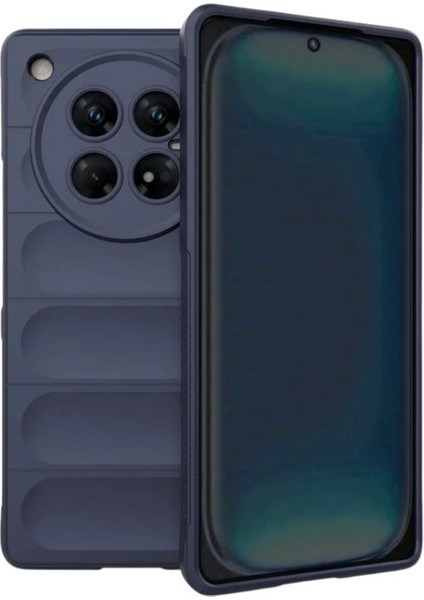 Infinix Zero 40 Uyumlu Silikon Kılıf - Kamera Korumalı Esnek Yeni Nesil Airbag Kapak - Lacivert