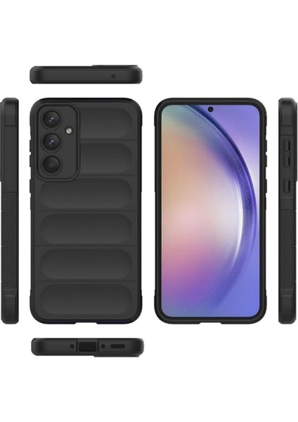 Samsung Galaxy A35 Uyumlu Silikon Kılıf - Kamera Korumalı Esnek Yeni Nesil Airbag Kapak - Siyah fiyatları