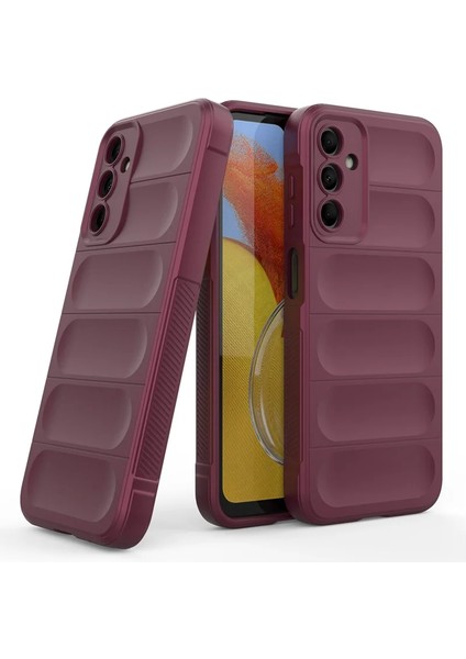 Samsung Galaxy A03S Uyumlu Silikon Kılıf - Kamera Korumalı Esnek Yeni Nesil Airbag Kapak - Bordo