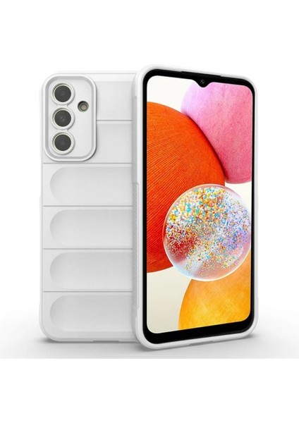 Samsung Galaxy A05S Uyumlu Silikon Kılıf - Kamera Korumalı Esnek Yeni Nesil Airbag Kapak - Beyaz