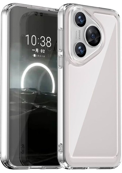 Huawei Pura 70 Uyumlu Şeffaf Silikon Kılıf - Kamera Korumalı Esnek Tam Koruma Kapak
