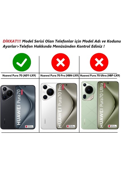 Huawei Pura 70 Uyumlu Şeffaf Silikon Kılıf - Kamera Korumalı Esnek Tam Koruma Kapak fiyatları