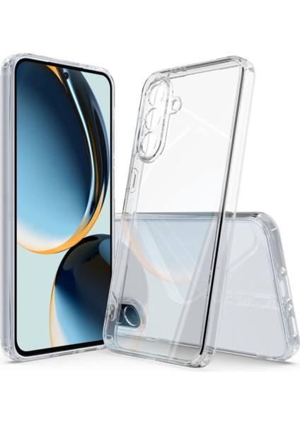 Samsung Galaxy S25 Fe Uyumlu Silikon Kılıf - Kamera Korumalı Esnek Pastel Renk Kapak - Şeffaf