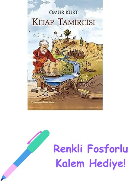 Kitap Tamircisi + Renkli Fosforlu Kalem