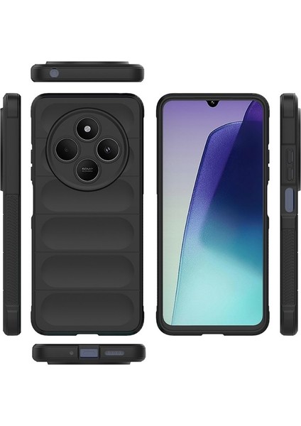 Redmi A4 Uyumlu Silikon Kılıf - Kamera Korumalı Esnek Yeni Nesil Airbag Kapak - Siyah fiyatları