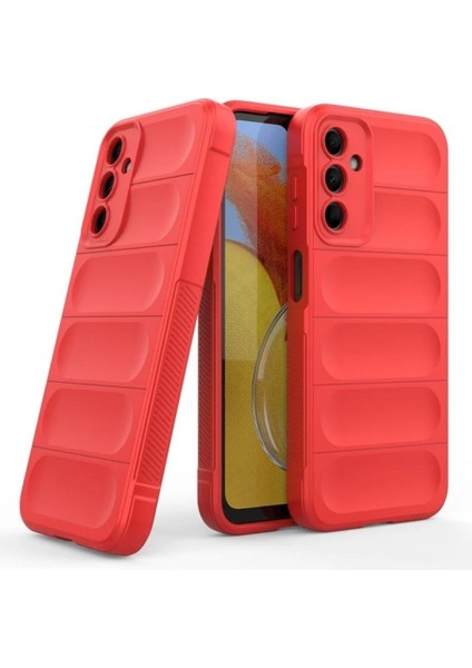 Samsung Galaxy A03S Uyumlu Silikon Kılıf - Kamera Korumalı Esnek Yeni Nesil Airbag Kapak - Kırmızı