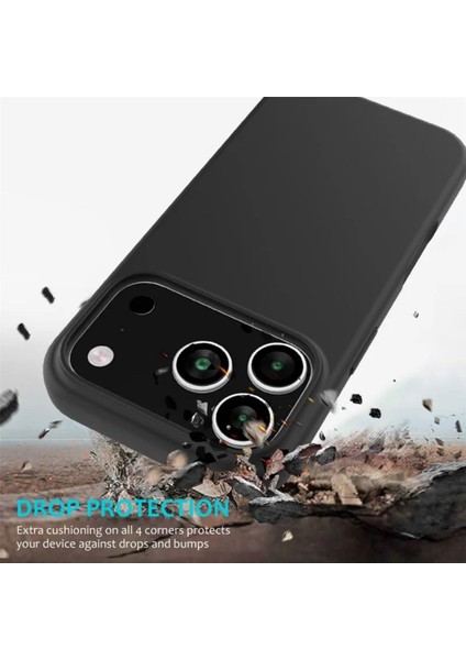 Apple iPhone 17 Pro Uyumlu Silikon Kılıf - Kamera Korumalı Esnek Pastel Renk Kapak - Lila modelleri