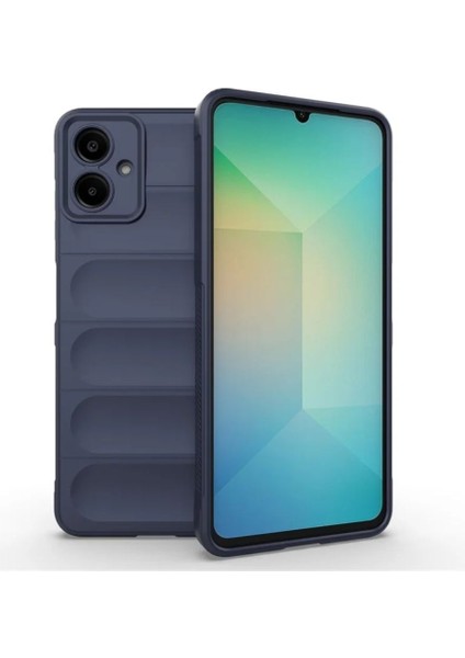 Samsung Galaxy A06 Uyumlu Silikon Kılıf - Kamera Korumalı Esnek Yeni Nesil Airbag Kapak - Lacivert