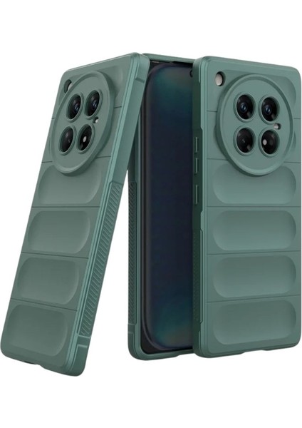 Infinix Zero 40 Uyumlu Silikon Kılıf - Kamera Korumalı Esnek Yeni Nesil Airbag Kapak - Yeşil