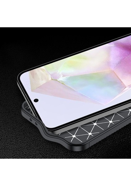 Samsung Galaxy S25 Fe Uyumlu Silikon Kılıf Karbon Desenli Darbe Emici Autofocus Tam Koruma Kapak indirimleri