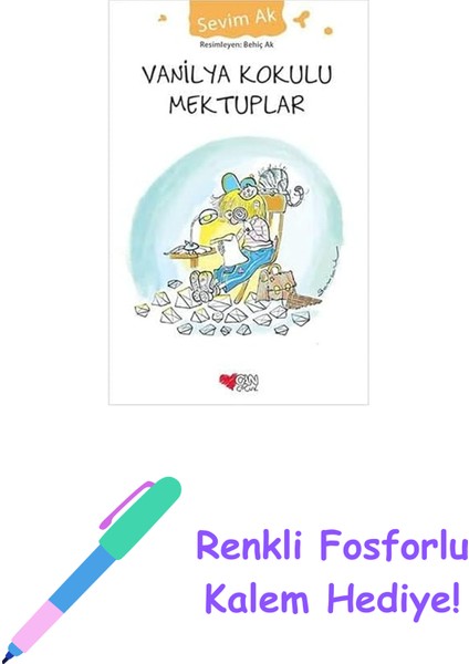 Vanilya Kokulu Mektuplar + Renkli Fosforlu Kalem