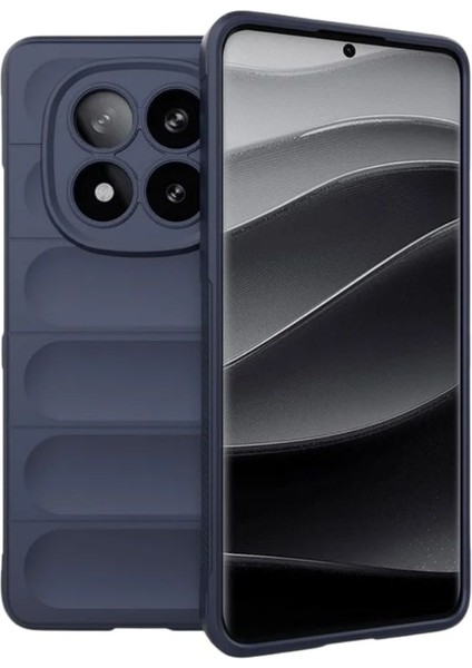 Redmi Note 14 Pro Plus 5g Uyumlu Silikon Kılıf - Kamera Korumalı Esnek Yeni Nesil Airbag Kapak - Lacivert