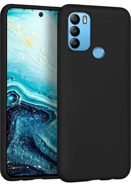 General Mobile Gm 21 Plus Uyumlu Silikon Kılıf - Esnek Tam Koruma Pastel Renk Kapak - Siyah