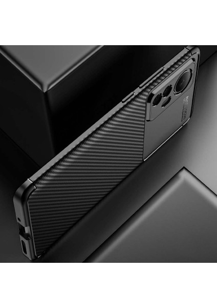 Xiaomi 12X Uyumlu Silikon Kılıf Karbon Desenli Darbe Emici Autofocus Tam Koruma Kapak fiyatları