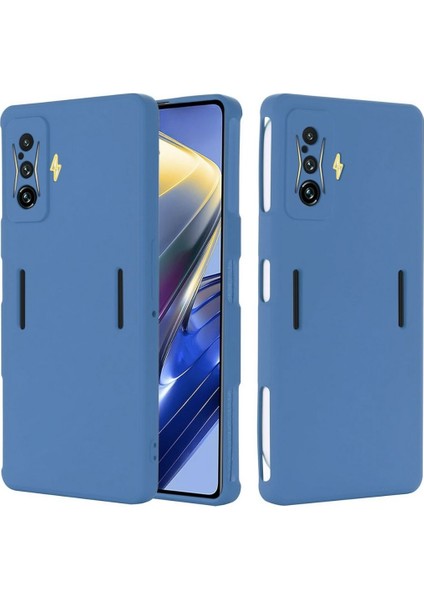 Redmi K50 Gaming Uyumlu Silikon Kılıf - Kamera Korumalı Esnek Pastel Renk Kapak - Lacivert