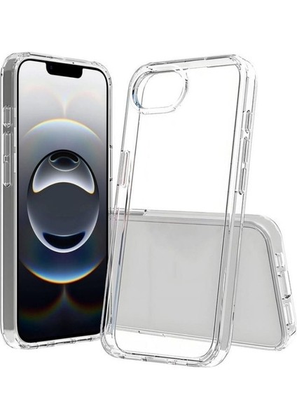 Apple iPhone 16e Uyumlu Silikon Kılıf - Kamera Korumalı Esnek Tam Koruma Kapak - Şeffaf