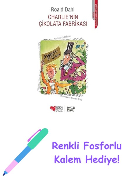 Charlie'nin Çikolata Fabrikası + Renkli Fosforlu Kalem