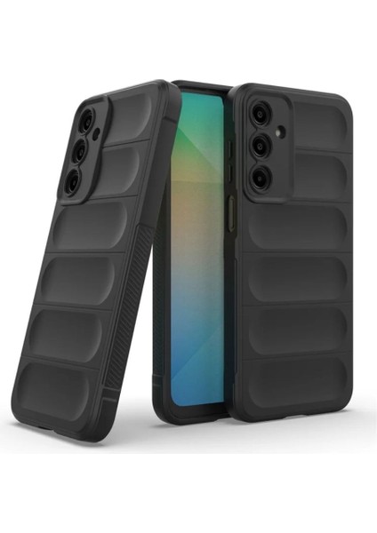 Samsung Galaxy A26 Uyumlu Silikon Kılıf - Kamera Korumalı Esnek Yeni Nesil Airbag Kapak - Siyah