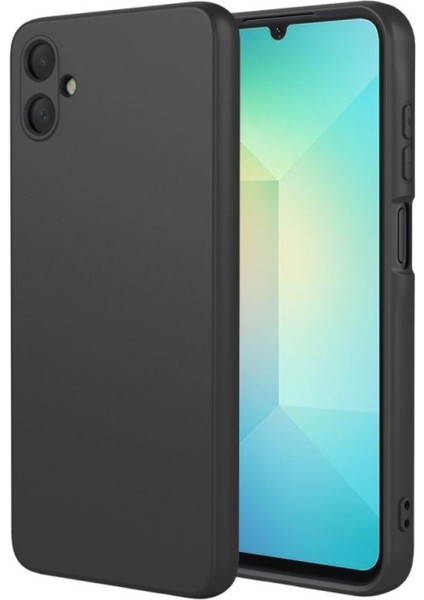Samsung Galaxy A07 Uyumlu Silikon Kılıf - Kamera Korumalı Esnek Pastel Renk Kapak - Siyah