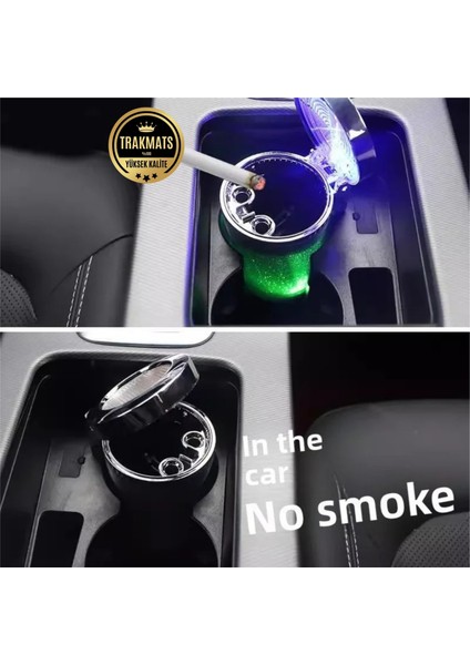 Opel Corsa F 2019-2020-2021-2022-2023-2024-2025 Renkli Işıklı Araç Içi Küllük, Koku Yapmaz,rgb LED Işıklı,araba Küllük fırsatları