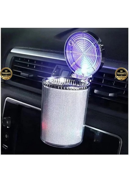 Opel Mokka (Elektrikli) 2021-2022-2023-2024-2025 Renkli Işıklı Araç Içi Küllük, Koku Yapmaz,rgb LED Işıklı,araba Küllük