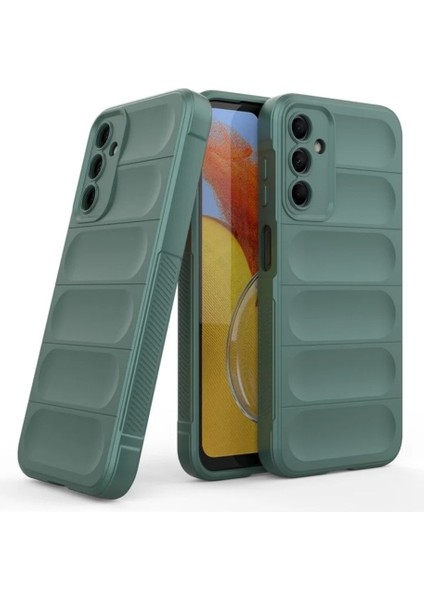 Samsung Galaxy A03S Uyumlu Silikon Kılıf - Kamera Korumalı Esnek Yeni Nesil Airbag Kapak - Yeşil