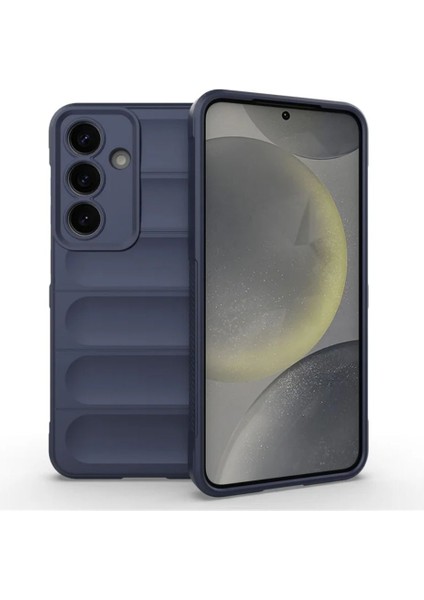 Samsung Galaxy A36 Uyumlu Silikon Kılıf - Kamera Korumalı Esnek Yeni Nesil Airbag Kapak - Lacivert